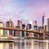 Leinwandbild Skyline, blau, 100x40 cm DD123231