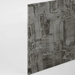Leinwandbild Stadtbild, grau, 90x60 cm DD120438