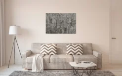 Leinwandbild Stadtbild, grau, 90x60 cm DD120438