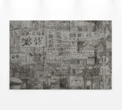 Leinwandbild Stadtszene, grau, 90x60 cm DD120437