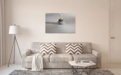 Leinwandbild Steinhaufen, grau, 90x60 cm DD120321