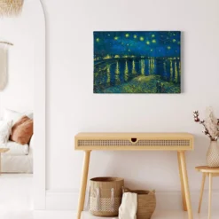 Leinwandbild Sternenhimmel, blau, 70x50 cm DD123063
