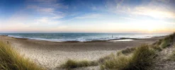 Leinwandbild Strand, blau, 100x40 cm DD123217