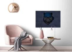 Leinwandbild Tiger, blau, 90x60 cm DD120382