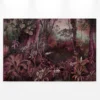Leinwandbild Tropischer Dschungel, violett, 90x60 cm DD120392
