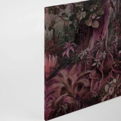 Leinwandbild Tropischer Dschungel, violett, 90x60 cm DD120392
