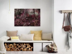 Leinwandbild Tropischer Dschungel, violett, 90x60 cm DD120392