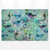 Leinwandbild Vögel, blau, 90x60 cm DD120354