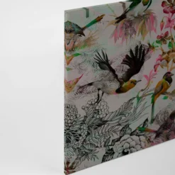 Leinwandbild Vögel, grün, 90x60 cm DD120343