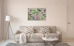 Leinwandbild Vögel, grün, 90x60 cm DD120353