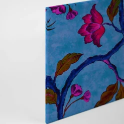 Leinwandbild Vogel, blau, 90x60 cm DD120468