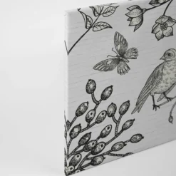Leinwandbild Vogel, grau, 90x60 cm DD120373