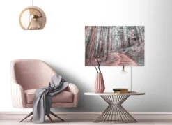 Leinwandbild Wald, braun, 90x60 cm DD120305