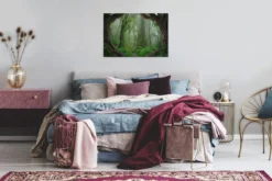 Leinwandbild Wald, grün, 90x60 cm DD120307