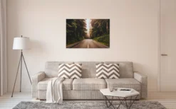 Leinwandbild Waldlandschaft, grün, 90x60 cm DD120309