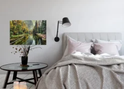 Leinwandbild Waldlandschaft, 90x60 cm DD120300