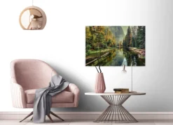 Leinwandbild Waldlandschaft, 90x60 cm DD120300