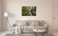 Leinwandbild Waldlandschaft, 90x60 cm DD120300