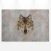 Leinwandbild Wolf, grau, 90x60 cm DD120442