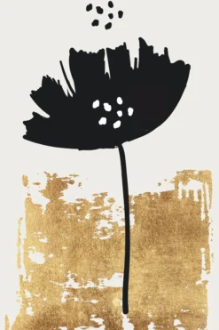 Leinwand Black Poppy 30 x 45 cm