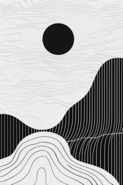 Leinwand Black Sun 30 x 45 cm