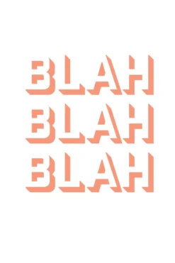 Leinwand Blah4 30 x 45 cm