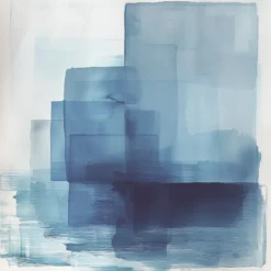Leinwand Block Print II 30 x 30 cm
