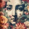 Leinwand Blooming Mona Lisa 30 x 45 cm