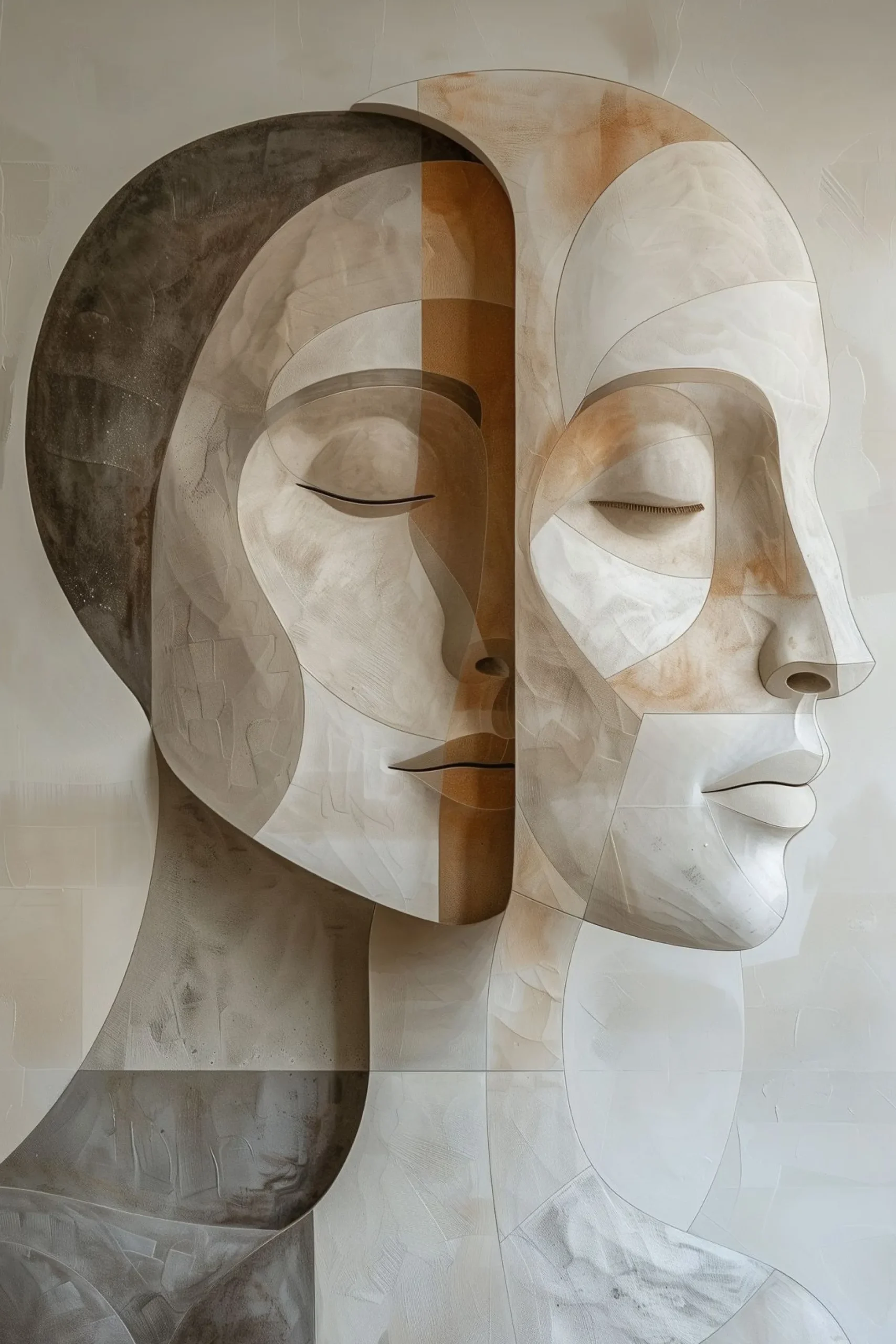 Leinwand Cubistic Couple 30 x 45 cm