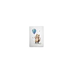 Leinwand Cute Raccoon Blue 30 x 45 cm