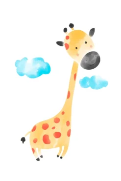 Leinwand Elephant Lion Giraffe III 30 x 45 cm