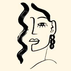 Leinwand Faces I 30 x 30 cm