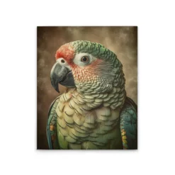 Leinwand Fantasy Parrot Green 40 x 50 cm