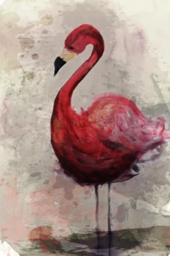 Leinwand Flamingo 30 x 45 cm
