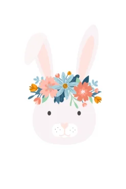 Leinwand Flower Bunny II 30 x 45 cm