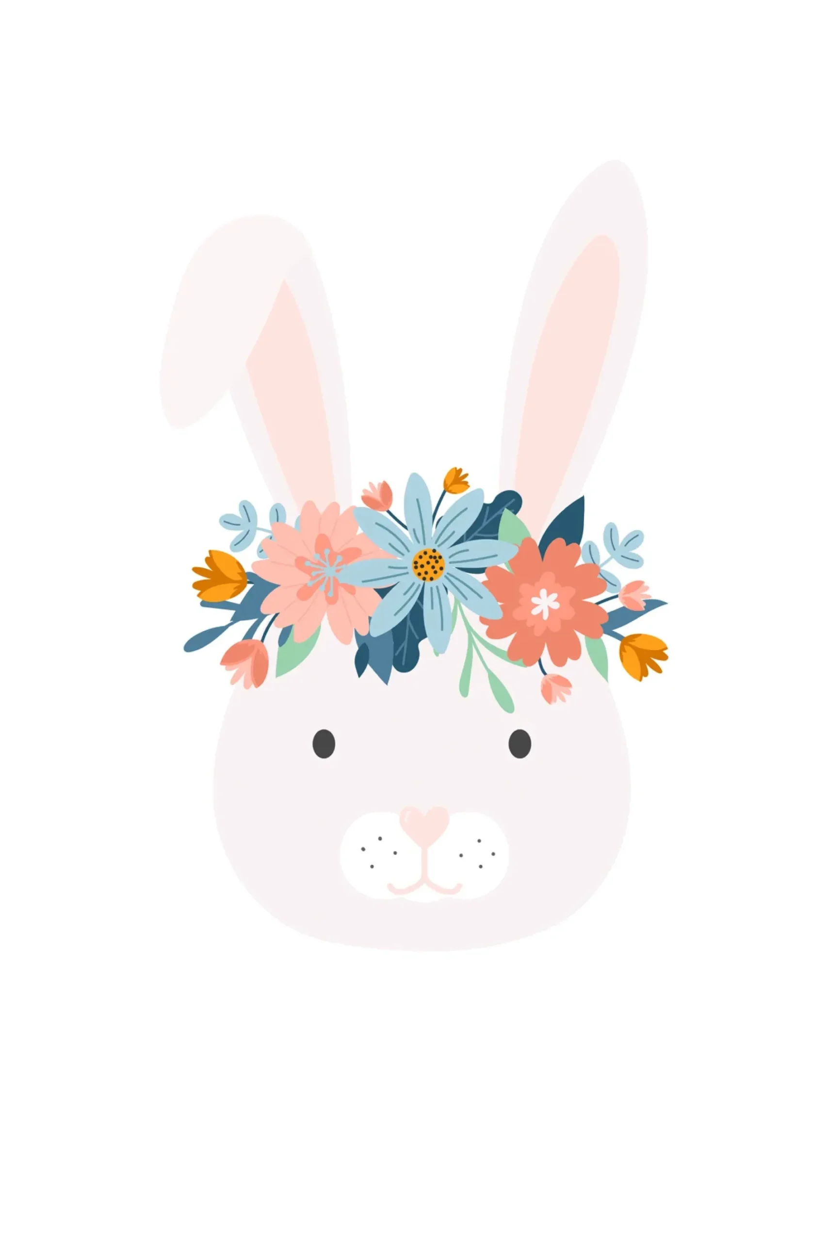 Leinwand Flower Bunny II 30 x 45 cm