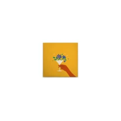 Leinwand Flower Glass I 30 x 30 cm