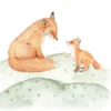 Leinwand Forest Friends II 30 x 30 cm