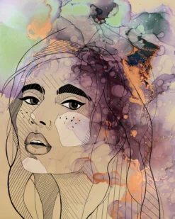 Leinwand Lady II 40 x 50 cm