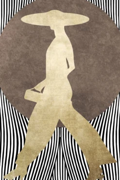 Leinwand La Madame Noir 30 x 45 cm