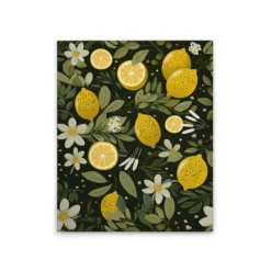 Leinwand Lemons Dark 40 x 50 cm
