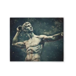 Leinwand Male Statue 50 x 40 cm
