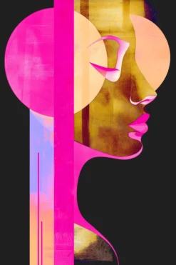 Leinwand Metropolis Neon 30 x 45 cm