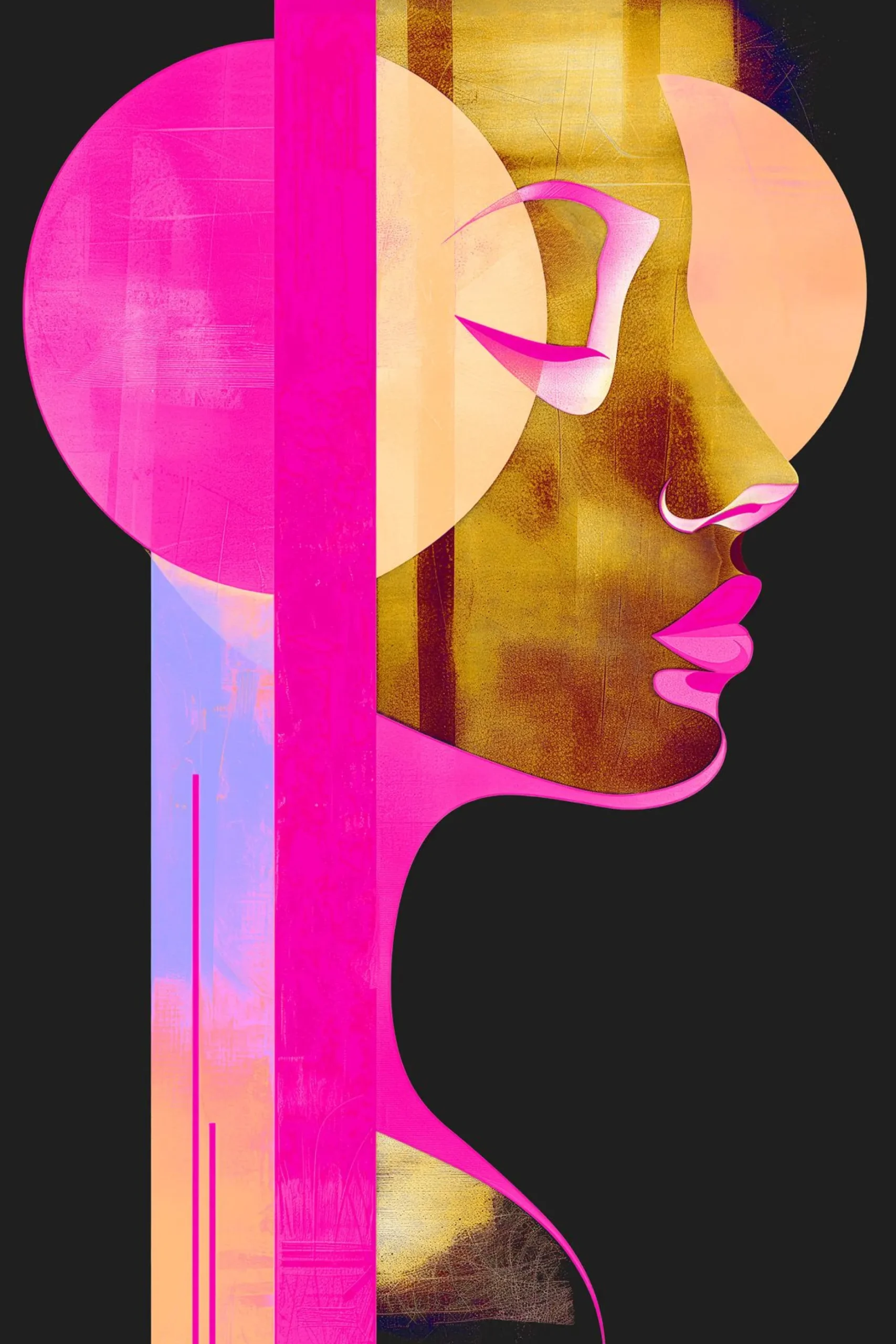 Leinwand Metropolis Neon 30 x 45 cm