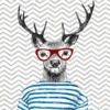 Leinwand Modern Deer I 45 x 30 cm
