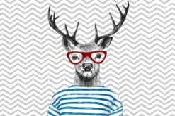 Leinwand Modern Deer I 45 x 30 cm