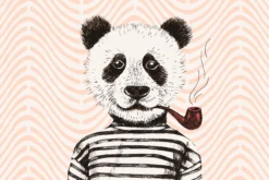 Leinwand Modern Panda II 45 x 30 cm