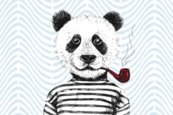 Leinwand Modern Panda I 45 x 30 cm
