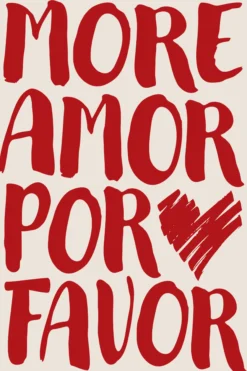 Leinwand More Amor 30 x 45 cm