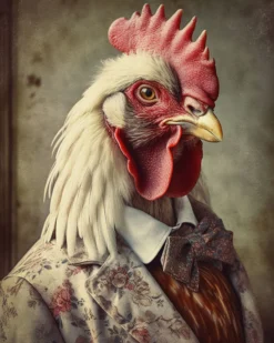 Leinwand Mr.Rooster 40 x 50 cm